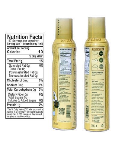 Aceite Ghee Mantova 148 ml Spray 100% Natural Omega-3