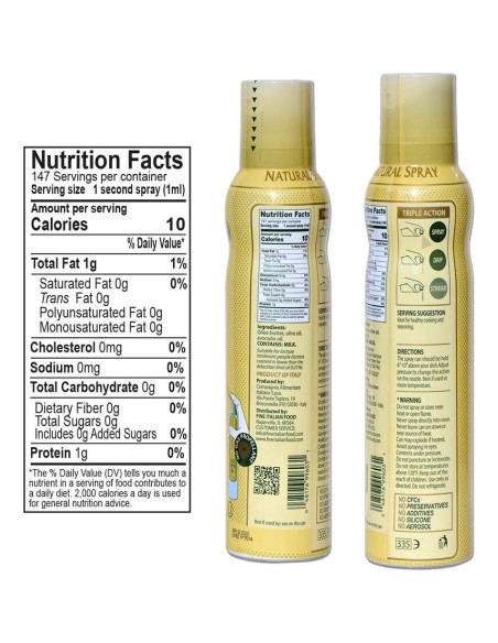 Aceite Ghee Mantova 148 ml Spray 100% Natural Omega-3