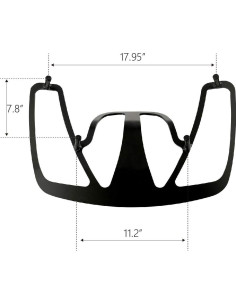 Portaequipajes Negro Green-L para Honda Goldwing GL1800 2001-2017 2