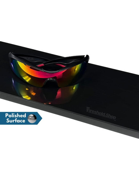 Umbral de Ducha de Mármol Ingenierizado Negro 121.92 cm