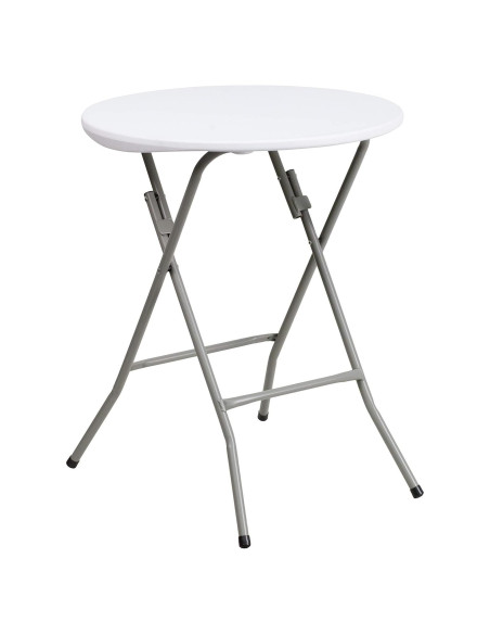 Mesa Plegable Redonda Flash Furniture 2' Blanca para Eventos