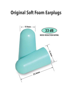 Tapones para oídos Mack de espuma suave - 30 pares, 33dB NRR 2