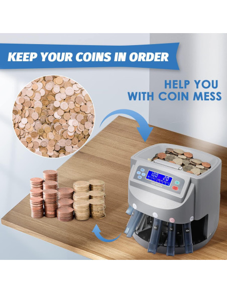 Máquina Contadora de Monedas Frifreego ZCQ-13, 250 monedas/min Máquina Contadora de Monedas Frifreego ZCQ-13, 250 monedas/min