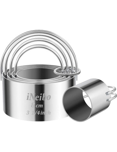 Conjunto de Herramientas de Hornear iNeibo - Cortadores de Galletas y Mezclador