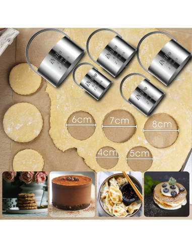 Conjunto de Herramientas de Hornear iNeibo - Cortadores de Galletas y Mezclador