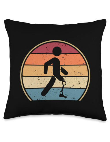 Cojín Protesis Pierna Artificial Retro 40x40 cm Multicolor