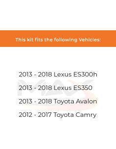 Kit de Frenos Traseros Max Advanced Brakes ComfortMax para Toyota Camry/Avalon 2012-2017 2