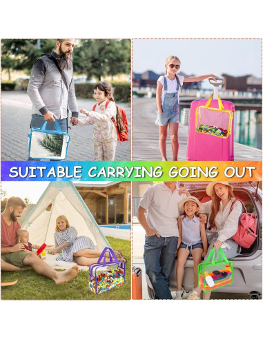 6 Bolsas de Almacenamiento de Juguetes OPELETNNT Grandes PVC