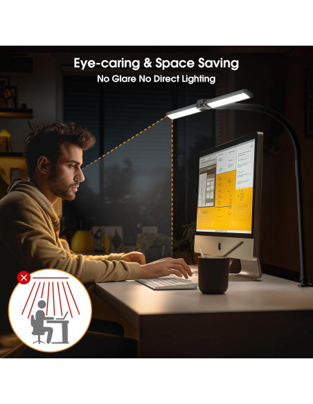 Lámpara de Escritorio LED SIBRILLE YS-TL23065 Negra Dimmable