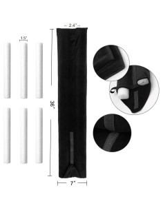 Tapón para Corrientes de Aire DARALIS 91 cm Ajustable Negro 2