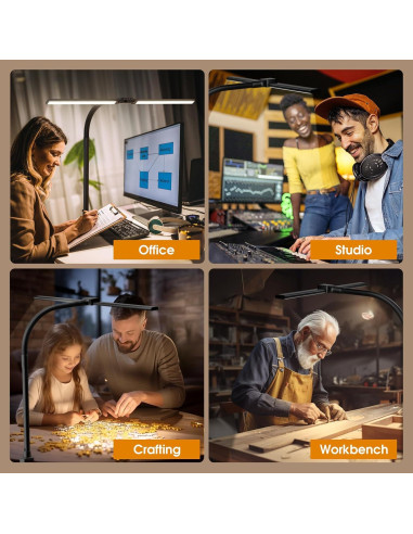 Lámpara de Escritorio LED SIBRILLE YS-TL23065 Negra Dimmable