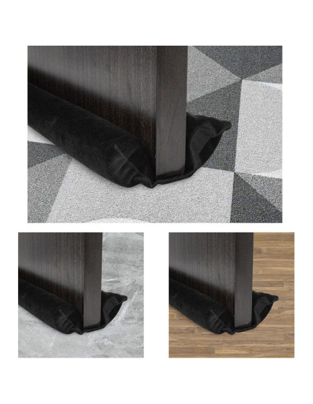 Tapón para Corrientes de Aire DARALIS 91 cm Ajustable Negro