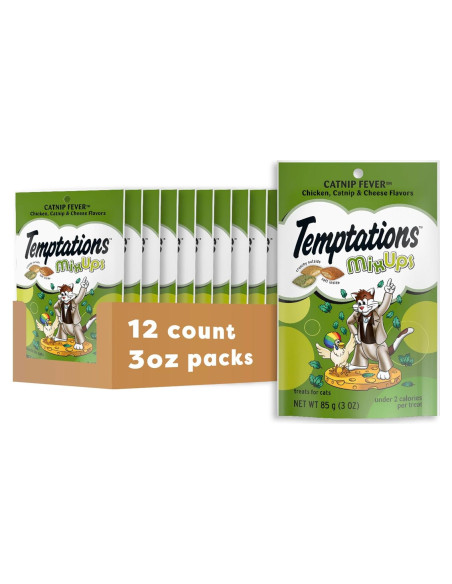 Golosinas para Gatos Temptations MixUps 12 x 85g Sabor Hierba Gatera