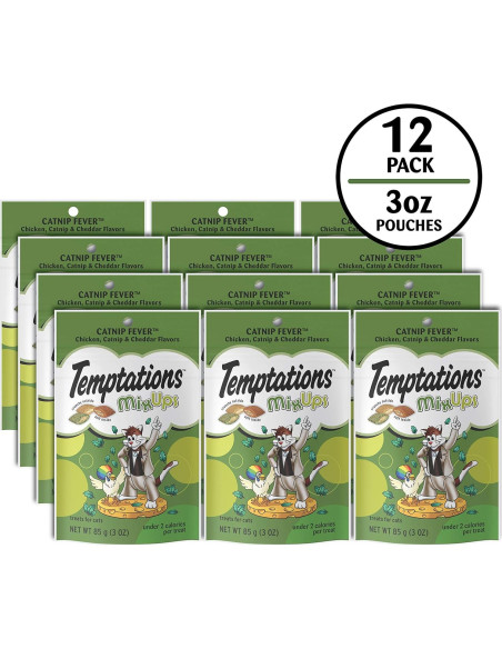 Golosinas para Gatos Temptations MixUps 12 x 85g Sabor Hierba Gatera