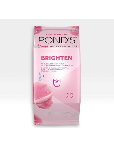 Toallitas Micelares Pond's Rosa Iluminadora 25 Unidades