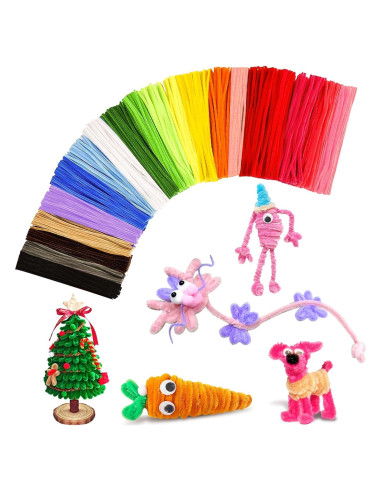 Limpiapipas Multicolores VZF 100 Piezas 30 cm para Manualidades