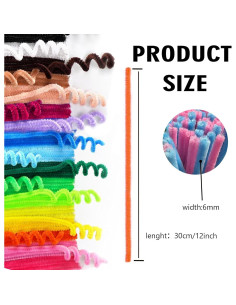 Limpiapipas Multicolores VZF 100 Piezas 30 cm para Manualidades 2