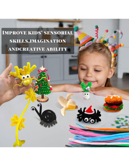 Limpiapipas Multicolores VZF 100 Piezas 30 cm para Manualidades