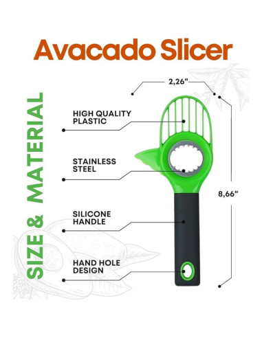 Juego de Cortadores de Frutas 3PCS Genérico - Acero Inoxidable