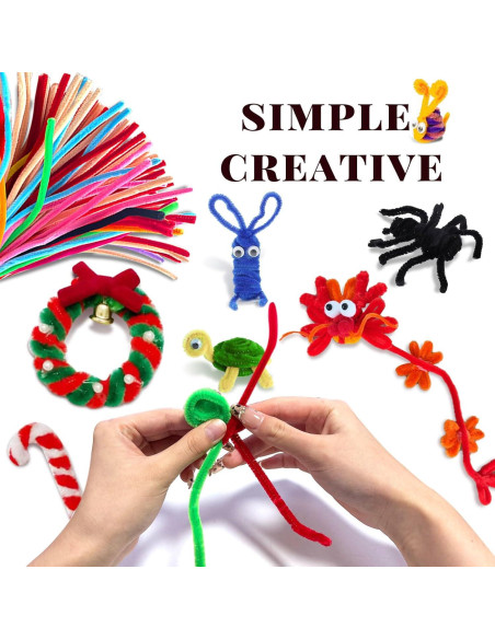 Limpiapipas Multicolores VZF 100 Piezas 30 cm para Manualidades