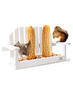 Comedero para Ardillas Solution4Patio Madera Pino 33x13x21 cm