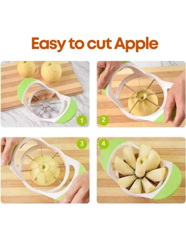 Juego de Cortadores de Frutas 3PCS Genérico - Acero Inoxidable