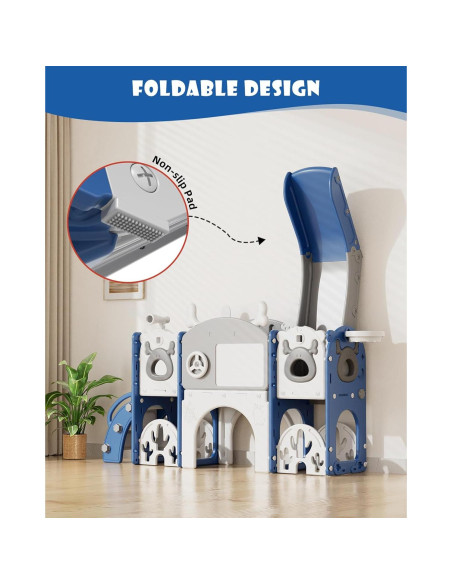 Parque Infantil 13 en 1 XJD para Niños Pequeños Azul Gley