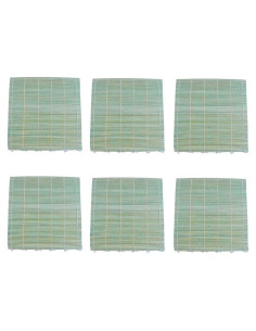 Juego de 6 Esteras de Sushi de Bambú JapanBargain 24.1 cm