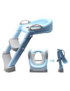 Escalera de Entrenamiento para Baño HTTMT Azul Ajustable