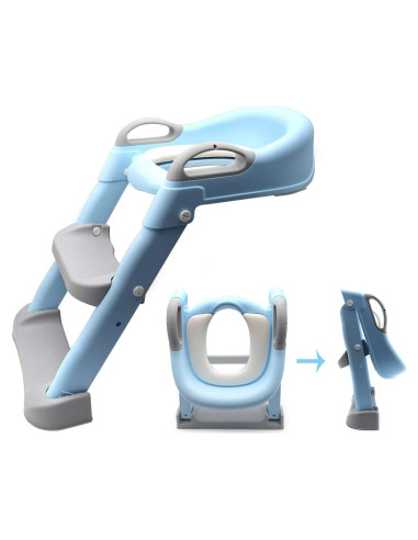 Escalera de Entrenamiento para Baño HTTMT Azul Ajustable