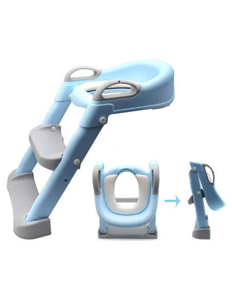 Escalera de Entrenamiento para Baño HTTMT Azul Ajustable