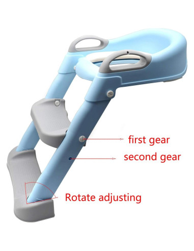 Escalera de Entrenamiento para Baño HTTMT Azul Ajustable