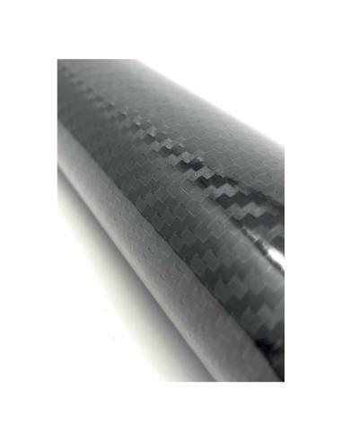 Vinilo Envoltura Fibra de Carbono RockRose 1.5m x 30cm Negro