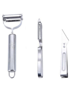 Juego de Peladores de Acero Inoxidable DeepCrush 3 Piezas