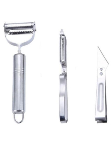 Juego de Peladores de Acero Inoxidable DeepCrush 3 Piezas