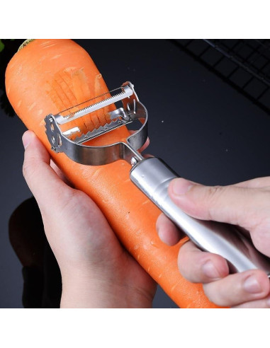 Juego de Peladores de Acero Inoxidable DeepCrush 3 Piezas