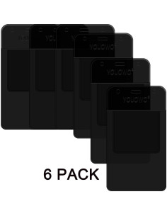 Protectores de Bolsillo YOUOWO 6 Piezas PVC Negro Multiusos 2