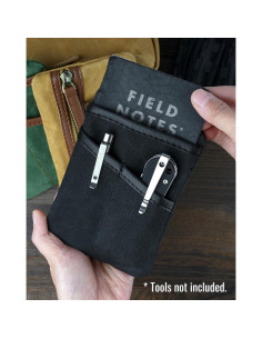 Bolsa EDC SAYRAM SP10 de Lona Encera Negra, Organizador Compacto 2