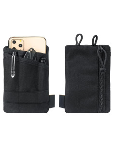 Organizador de Bolsillo EDC Topyond Negro - Mini Cartera Multifuncional