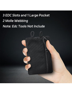Organizador de Bolsillo EDC Topyond Negro - Mini Cartera Multifuncional 2