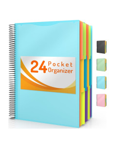 Organizador de Proyectos Forvencer 24 Bolsillos Azul Cielo