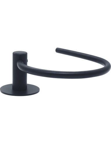 Anillo de Toalla Adhesivo Tfulad Acero Inoxidable Negro 16.5cm