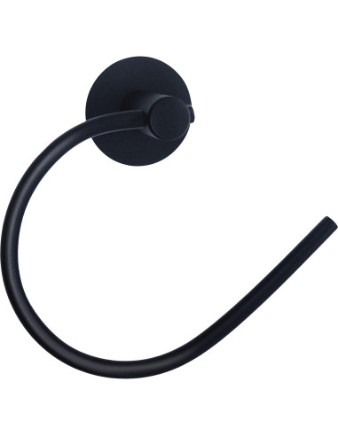 Anillo de Toalla Adhesivo Tfulad Acero Inoxidable Negro 16.5cm