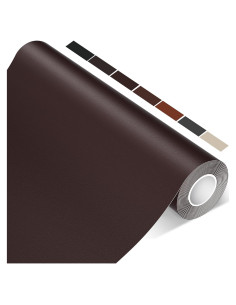 Parche de Reparación de Cuero Luevita 43x152 cm Marrón Oscuro