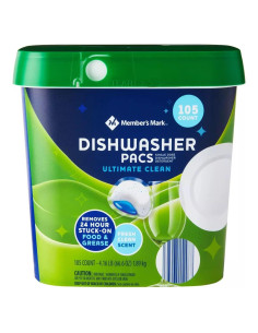 Pacs de Lavavajillas Automáticos Member's Mark 105 Unidades