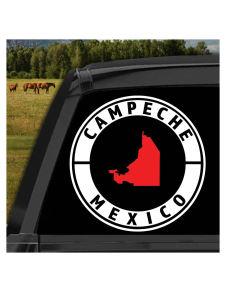 Calcomanía para Carro Campeche Vinilo Resistente 20.32 cm