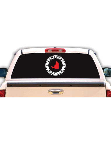 Calcomanía para Carro Campeche Vinilo Resistente 20.32 cm