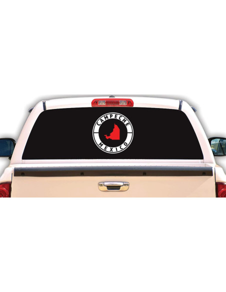 Calcomanía para Carro Campeche Vinilo Resistente 20.32 cm