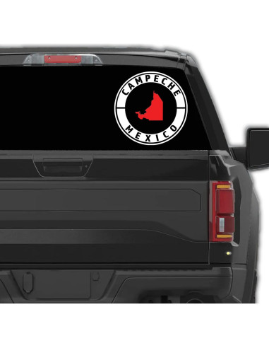 Calcomanía para Carro Campeche Vinilo Resistente 20.32 cm