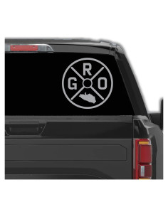 Calcomanía Guerrero México para Autos 25.4x25.4cm Plata